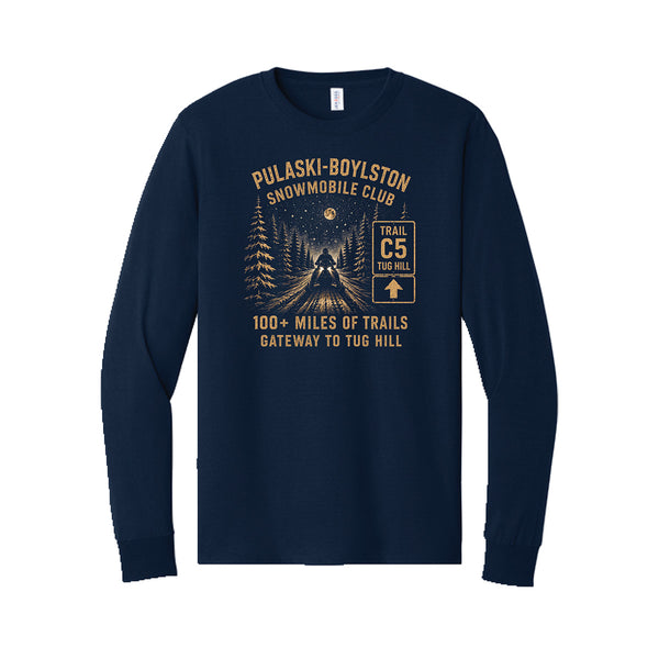 PBSC "Trail C5 / 100+ Miles of Trails" Long Sleeve Shirt