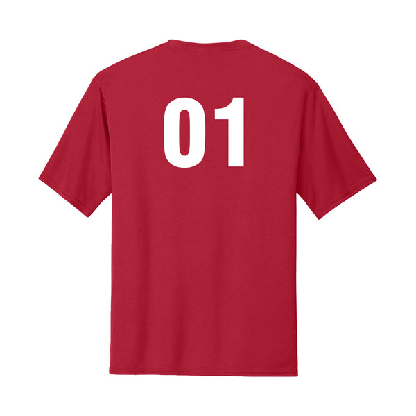Red Dri-Fit Jersey W/ New Queen Bees Logo