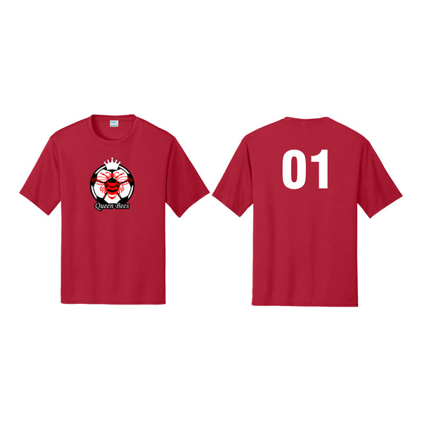 Red Dri-Fit Jersey W/ New Queen Bees Logo
