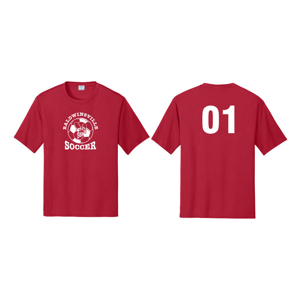 Red Dri-Fit Jersey W/ Old Queen Bees Logo