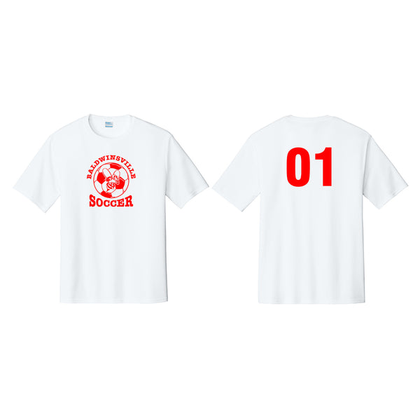 White Dri-Fit Jersey W/ Old Queen Bees Logo
