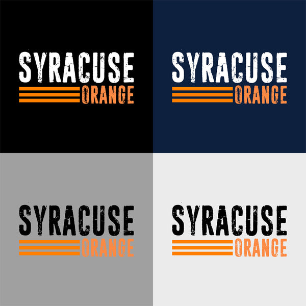 "Syracuse Orange" Distressed Logo Apparel