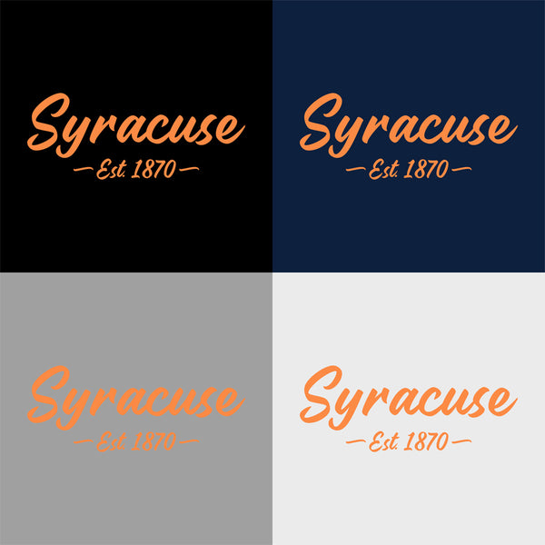 "Syracuse, Est. 1870" Apparel