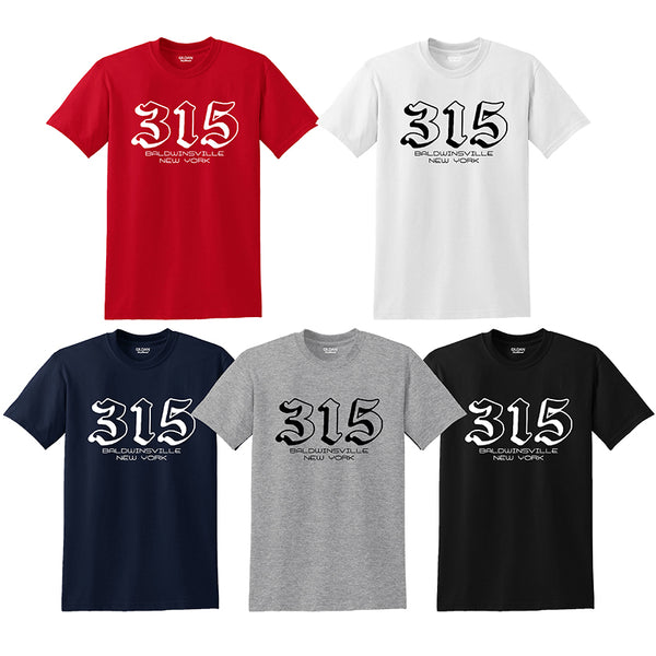 "315 Baldwinsville, NY" T-shirts