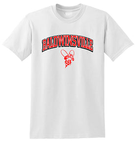 Two-Color "Baldwinsville" White Tees