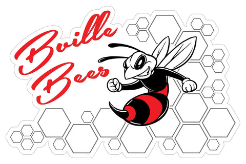 B'ville Bees 5" Honeycomb Decal