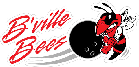 "B'ville Bees" Bowling Decal