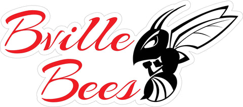 "Bville Bees" Cursive Decal