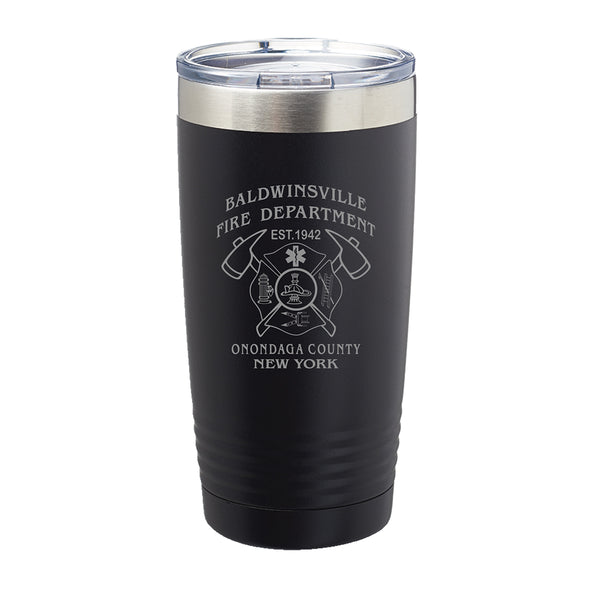 20oz (B'ville Fire Dept) Laser-Engraved, Insulated Tumbler ver.2