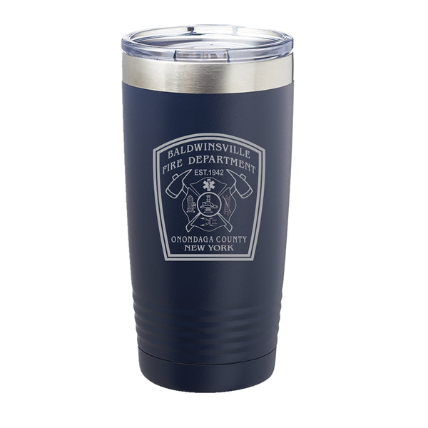 20oz Laser-Engraved, Insulated Tumbler w/ B'ville Fire Dept. logo