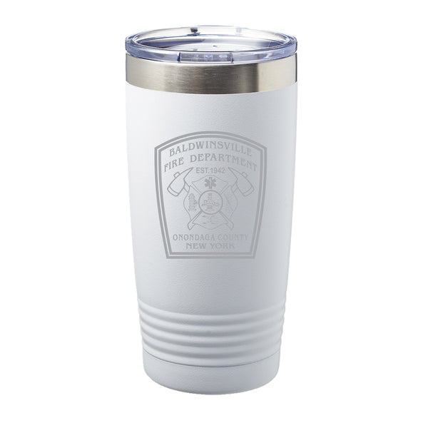 20oz Laser-Engraved, Insulated Tumbler w/ B'ville Fire Dept. logo